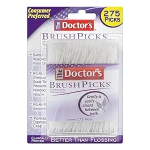 The Doctor's BrushPicks Interdental Toothpicks, 275 Picks