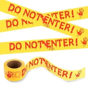 Halloween Decorations Outdoor Indoor Scary DO NOT Enter Tape 3