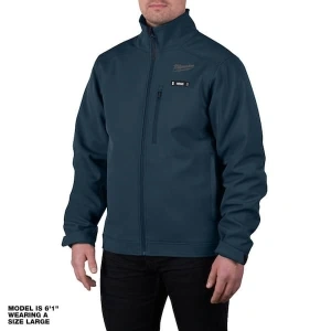Men's 3X-Large M12 12V Lithium-Ion Cordless TOUGHSHELL Navy Blue Heated Jacket with (1) 3.0 Ah Battery and Charger