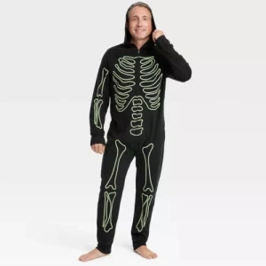 Men's Glow-In-The-Dark Skeleton Halloween Matching Family Union Suit - Hyde &