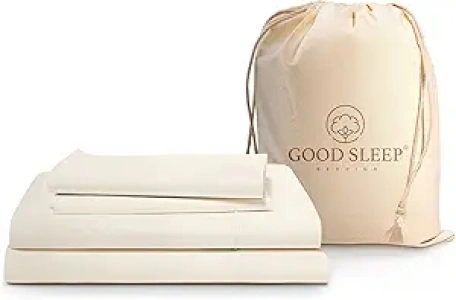 Good Sleep Bedding Queen Bed Sheet Set - 100% Viscose derived from Bamboo Queen Sheets, Soft 4 Pc Queen Size Sheets, Luxury Queen Sheets Deep Pocket 16