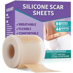 Silicone Scar Sheets, Medical Grade Silicone Scar Tape (1.6