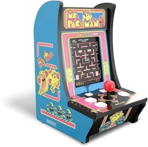 Arcade1Up Ms. PAC-Man Countercade, Built for Your Home, 1 Player, 5 Classic Games, 8-inch Screen