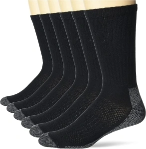 Hanes Men's Work Socks, 6-Pack