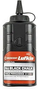 Lufkin Crescent 8 oz Black Chalk Refill - CB08BL