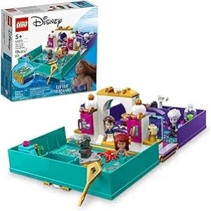 LEGO Disney The Little Mermaid Story Book 43213 Fun Playset with Ariel, Prince Eric, and Ursula Micro-Doll, Disney Princess Toy, Birthday Present for Kids and Fans Aged 5 and up