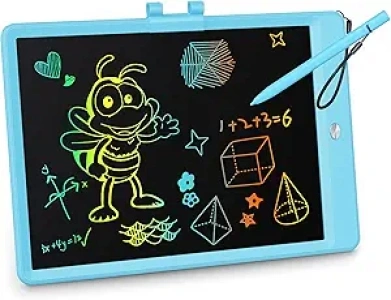 KOKODI LCD Writing Tablet, 10 Inch Colorful Toddler Doodle Board Drawing Tablet, Erasable Reusable Electronic Drawing Pads, Educational and Learning Toy for 3-6 Years Old Boy and Girls