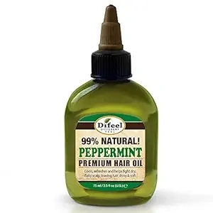 Difeel Premium Natural Hair Oil - Peppermint Oil 2.5 ounce