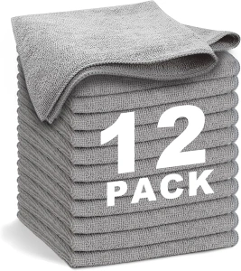 Gray Microfiber Cleaning Cloth 13