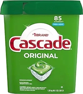 Cascade ActionPacs Dishwasher Detergent, Fresh Scent, 85-Count