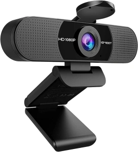 EMEET 1080P Webcam with Microphone, C960 Web Camera, 2 Mics Streaming Webcam, 90°FOV Computer Camera, Plug and Play USB Webcam for Online Calling/Conferencing, Zoom/Skype/Facetime/YouTube, Laptop/PC