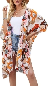 MayBuy Women’s Beach Swimwear Swimsuit Bathing Suit Cover Ups Long Kimono Cardigans Dusters