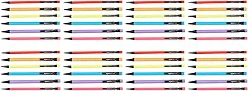 Amazon Basics Mechanical Pencils, Medium Point (0.7 mm) - 48-Pack, Multicolor