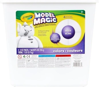 Crayola Model Magic White, Modeling Clay Alternative, Air Dry, Kids Arts & Crafts, Bulk Classroom Supplies, 2 lb. Bucket