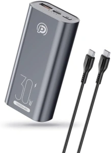 POWERΛDD PRO Slim Portable Charger 10000 mAh, 30W PD3.0&QC4.0 USB C Fast Charging Power Bank, Small Battery Pack Compatible with Samsung iPhone MacBook iPad Google LG Tablet, etc.