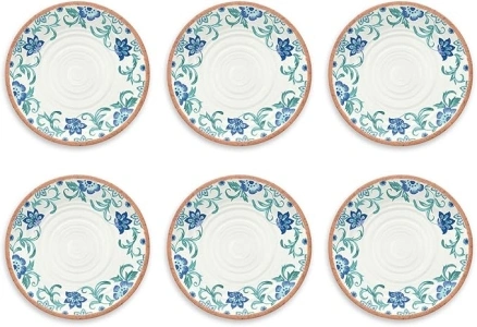 Rio Turquoise Floral Dinner Plate, 10.5