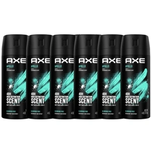 6-Pack Axe Body Spray Deodorant (150ml)