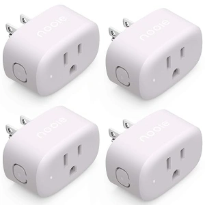 Smart Plug Nooie,WiFi Smart Plug That Work with Alexa,Smart Plug for Smart Home,WiFi Outlet for Google Home, Voice Control,Smart Outlet with Remote Control,Timer Function, ONLY 2.4G (4 Packs),10Amp