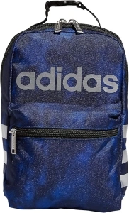 adidas Santiago 2 Insulated Lunch Bag, Stone Wash Team Royal Blue/Black/Silver Metallic, One Size