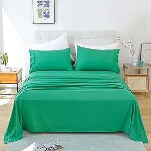Whitney Home Textile King Sheet Set - 4 Piece Breathable Luxury Bed Sheets for King Size Bed, 16