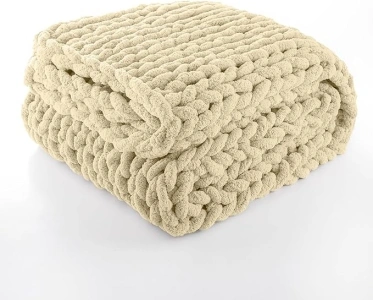 Chunky Knit Throw Blanket - 50