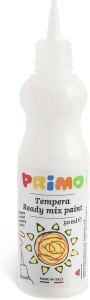 PRIMO Tempera Paint Bottle, 50ml, White, Non-Toxic, Ergonomic, For Young Artists