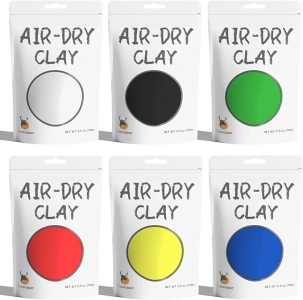 Cutedeer Air Dry Modeling Clay - 6 Colors, 1.3lb Soft Foam Molding Clay, DIY Creative Magic Clay for Kids Adults Arts & Crafts Project Supplies(1.3lb - 6 Colors)