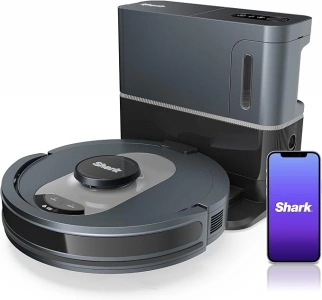 Shark UR2500SR AI Ultra Robot Vacuum with Self-Empty Base, Bagless, 30-Day Capacity, LIDAR Navigation, Compatible with Alexa, WiFi Connected, Black