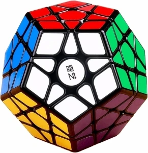 Megaminx Speed Cube, Pentagonal Dodecahedron Cube Puzzle Toy (Qiheng Black)