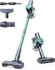 Cordless Vacuum Cleaner, 30Kpa Powerful Suction Vacuum with LED Display, 6 in 1 Stick Vacuum with 50 Min Runtime,Anti-Tangle Vacuum Cleaner for Carpet and Hard Floor Pet Hair…