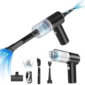 Handheld Car Vacuum Cleaner,Mini Car Vacuum Cordless Rechargeable Dust Busters,Portable Vacuum Cordless 6000Pa 120W High Power,3 in1 Blowing & Suction Vacuum Cordless for Car,Home, Office