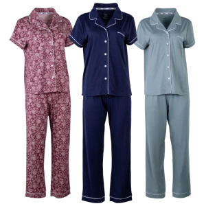 Born Notch Collar Pant & Short Sleeve Set