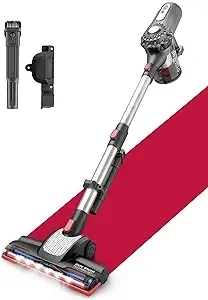 Roomie Tec Dylon Cordless Stick Vacuum Cleaner, Self-Standing, Up to 25min, Advanced Filtration System