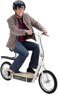 EcoSmart Metro Electric Scooter – Padded Seat, Wide Bamboo Deck, 16