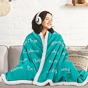 BESTSWEETIE Get Well Gifts for Women Men - Compassion Blankets for Women Cancer Gifts After Surgery Energy Support Soft Sherpa Blankets Grief Gifts for Mom Friend Grandma(50