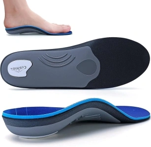 Walkomfy Heavy Duty Orthotic Inserts - 210+ lbs Support, Plantar Fasciitis Relief, Absorbs Shock - For Men, Women, Work Boots