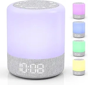 Housbay Baby Sound Machine with Night Light, Sleep Trainer, Time-to-Rise Alarm Clock, Bluetooth for Expanding Music & Stories, White Noise Machine for Sleeping, Nursery, Kids, No App Needed