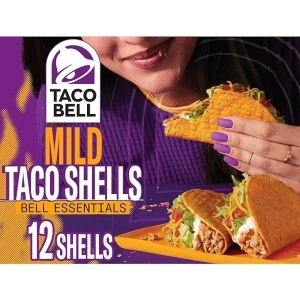 Taco Bell Mild Seasoned Flavor Crunchy Taco Shells, 12 ct, 4.8 oz Box