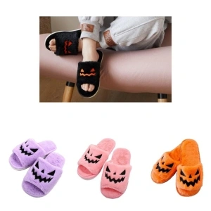 Plush Women's Halloween Slippers- 4 Colors