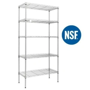 Ktaxon 5-Tier Wire Shelving Unit, Steel Storage Rack for Office Kitchen 30