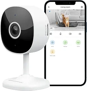 WiFi Camera 2K, Galayou Indoor Home Security Cameras for Baby/Elder/Dog/Pet Camera with Phone app,24/7 SD Card Storage,Works with Alexa & Google Home G7