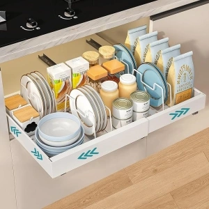 Expandable Pull Out Cabinet Organizer (12