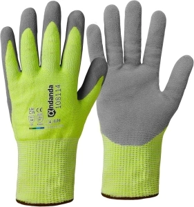 ANDANDA Work Gloves Strong Grip Fluorescein Cut Resistant single dipped Work Gloves