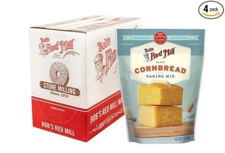 Bob's Red Mill Signature Golden Cornbread Baking Mix - 13 Ounce Bag (Pack of 4), Simple Clean Ingredients, Homemade Taste