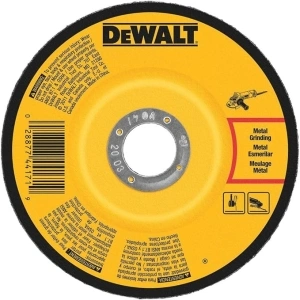 DEWALT DW4544 5-Inch by 1/4-Inch High Performance Fast Metal Grinding Wheel, 5/8-11-Inch Arbor