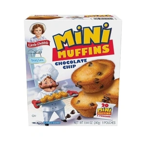 Little Debbie Chocolate Chip Mini Muffins, 5 Pouches, 8.44 OZ Box