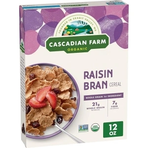 Cascadian Farm Organic Raisin Bran Cereal, 12 oz