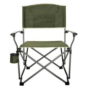 Slumberjack Lone Mesa Quad Folding Director's Chair, with Beverage Holder