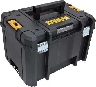 DEWALT TSTAK Tool Box, Extra Large Design, Removable Tray for Easy Access to Tools, Water and Debris Resistant (DWST17806)