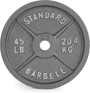 CAP Barbell Olympic 2-Inch Weight Plates Gray | Mulitple Sizes